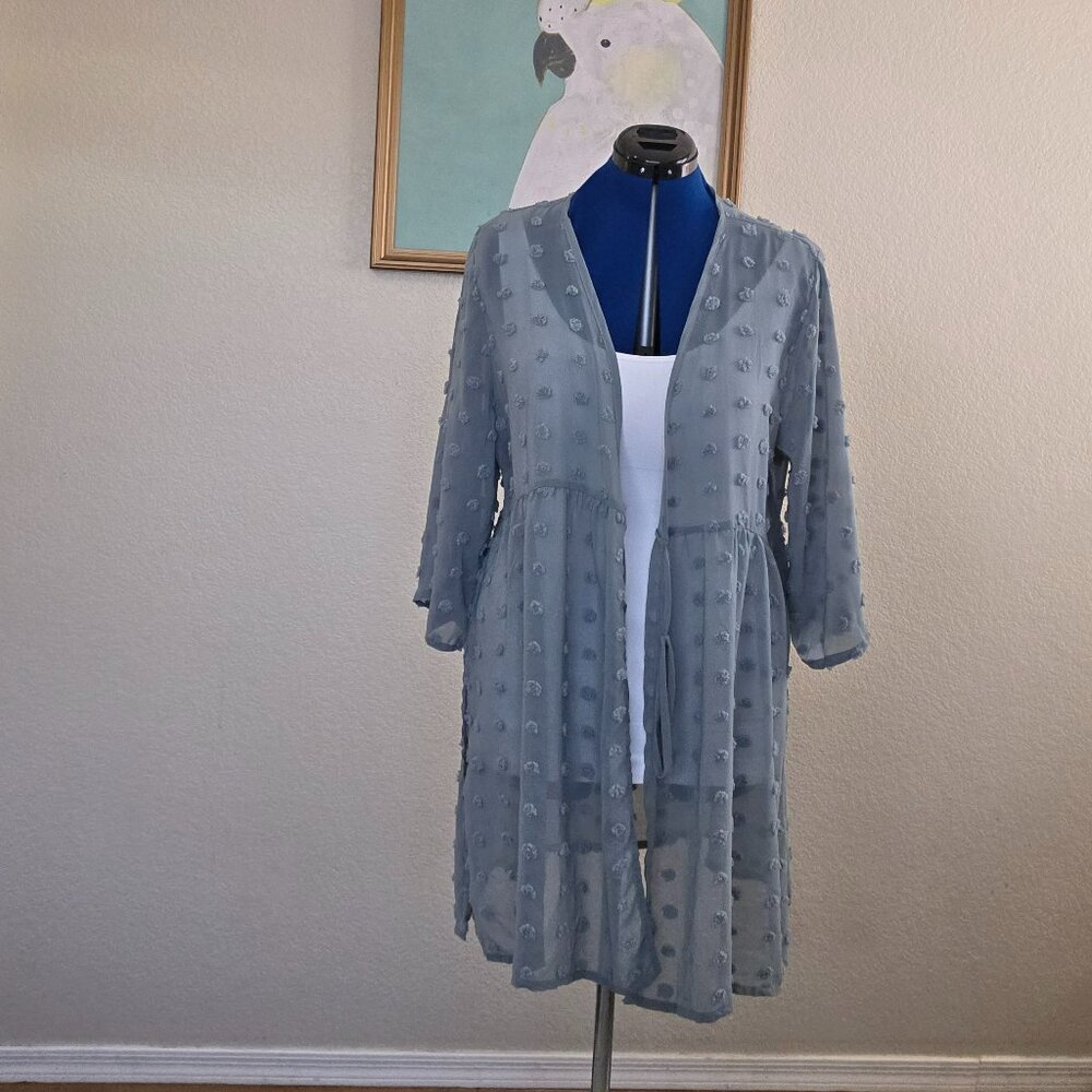 dusky green kimono